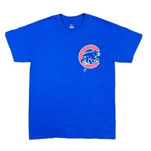 Majestic MLB Chicago Cubs Wordmark Tee - Size Medium